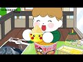 🍙simple but filling food convenience store mukbang🍜 animation mukbang asmr ssikbbang toon