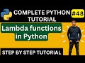 Lambda functions in Python || Python Lambda Function || Lambda Function In Python || Python Tutorial