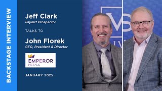 John Florek of Emperor Metals Inc. talks to Jeff Clark at Metals Investor Forum | January 2025