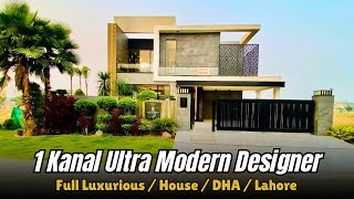 1 Kanal Ultra Modern Luxurious House For Sale in DHA Lahore | House Map Design