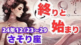 【さそり座】2024年12月23日〜29日の蠍座さんの運勢を夢流星がタロットカード占い＆星占いで読み解く変化と再生の一週間！【タロット＆占星術】