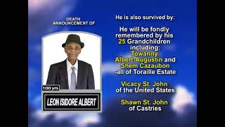 Leon Isidore Albert ~ Long Obituary