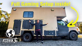 You'll be Impressed with this Van Life Interior | Full PC Gaming Setup