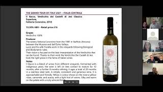VIRTUAL TASTING RECORDING - Grand Tour 2021 Part 3 Central Italy (10 02 2021)