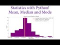 Statistics with Python! Mean, Median and Mode