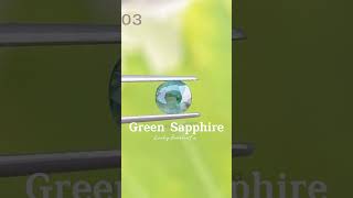 Green Sapphire พลอยเขียวส่อง ดิบ 1.35 กะรัต no.803