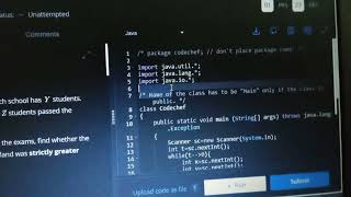Exams/ java codechef solution