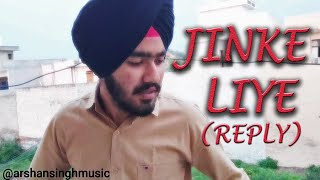 Jinkey Liye - Reply | Neha Kakkar Ft. Jaani | Arshaan Singh BPraak Jinke Liye Hum Rote Hain New Song