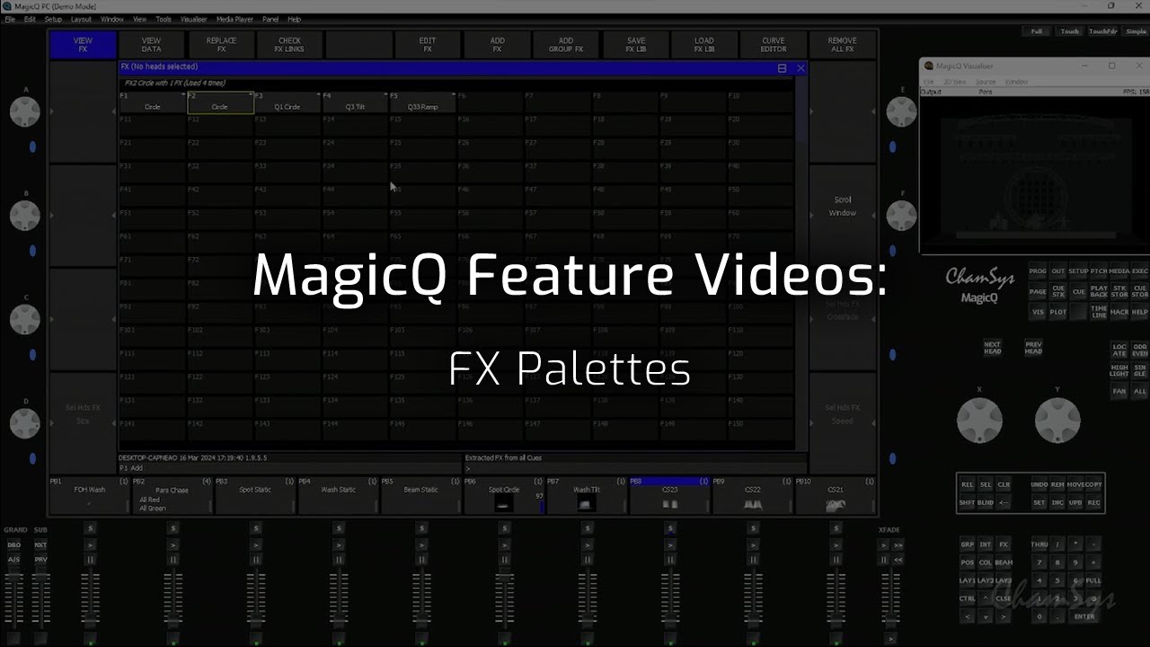 Magicq Feature Videos Fx Palettes Youtube