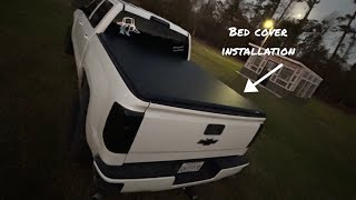 Bed Cover Installation-2017 Chevy Silverado 1500 5.8 FT Roll-Up MOSTPLUS