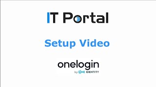 IT Portal - OneLogin SAML Setup