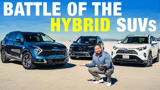 Honda CR-V vs. Kia Sportage vs. Toyota RAV4 | Compact Hybrid SUV Comparison Test