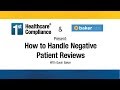 How to Handle Negative Patient Reviews