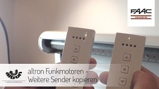 altron Funkmotoren - Weitere Sender kopieren