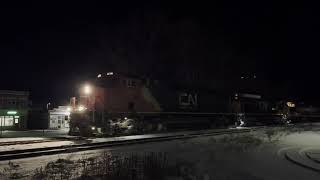 [4K] NBSR Slug Set! CN 594 West Lite Power at Sussex, NB