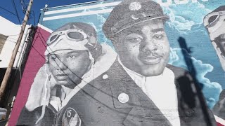 Kokomo paints massive mural highlighting 5 Tuskegee men who fought in World War II