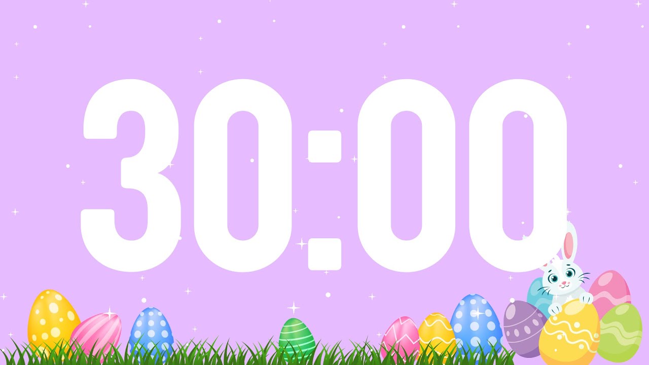 Easter 30 Minute Timer Classroom Timer Bunny Timer Spring