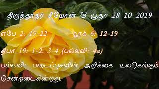 திருத். சீமோன் \u0026 யூதா ததேயு திருநாள் வாசகங்கள்   -  St. Simon \u0026 Jude Feast Readings  28 10 2019