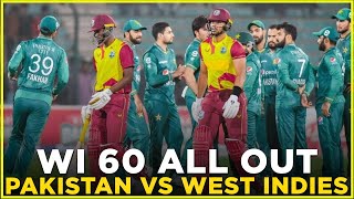 West Indies All Out on 60 Runs | Pakistan vs West Indies | 1st T20I Highlights | PCB | MA2L