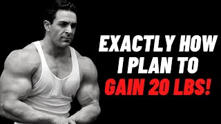 How I Plan To Gain 20 lbs of Muscle! - The Exact Details!