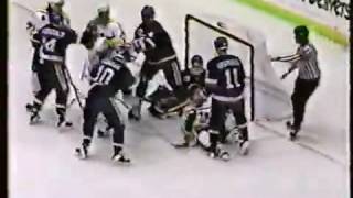 Game 1 and 2 1993 Patrick Division Final Islanders at Penguins NHL on ABC \u0026 ESPN highlights