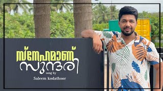 Chandhamulla penkodiye | സ്നേഹമാണ് സുന്ദരി | Saleem Kodathoor | Malayalam Romantic Album Song