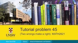 MATH2621 tutorial problem 45