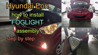 Hyundai Eon 2017 model | how to install foglight assembly (step by step)