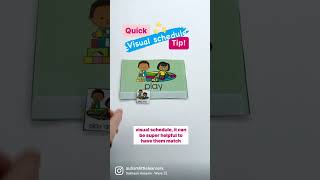 Autism Visual Schedule Tip!