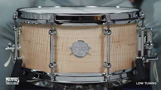 Dunnett Classic 14x6.5 Monoply Curly Maple Snare Drum (6514MPX-CM)