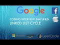 Coding Interview Tutorial 15: Linked List Cycle [LeetCode]