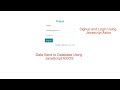Form Data send to Database using AXIOS in JavaScript |  Signup and Login In JavaScript with AXIOS