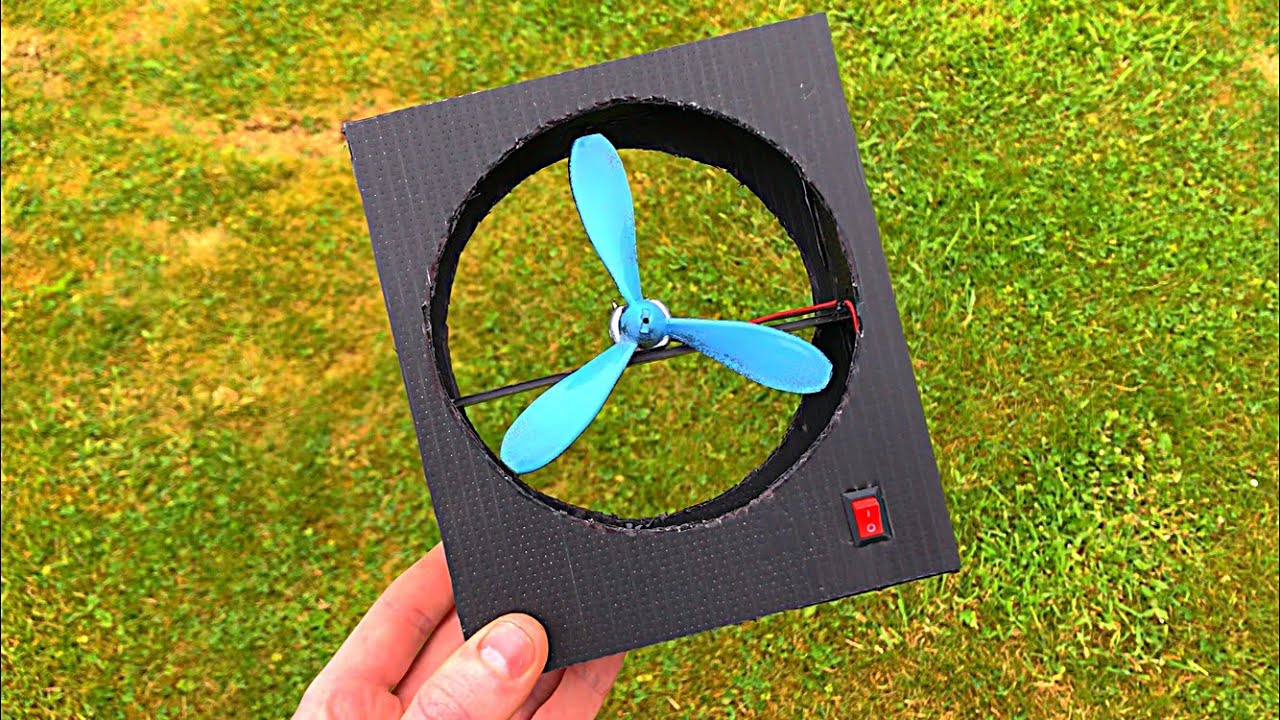 How To Make A Portable Mini Fan - YouTube