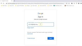 Logging into Google with BCPS Credentials