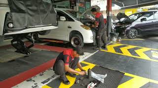 Servis tukar minyak \u0026 filter gearbox Toyota Estima ACR30 di MPV (Mutiara Proservice Vehicle), PJ