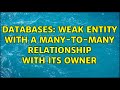 Databases: Weak entity with a many-to-many relationship with its owner