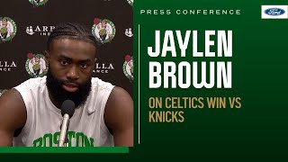 POSTGAME PRESS CONFERENCE: Jaylen Brown after Celtics' 8th straight win