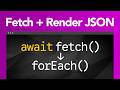Building a Blog: Fetch + Render JSON, then Style w/ CSS | Part 1
