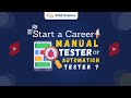 Future of Manual Testing | Start a Career with Manual Testing or Automated Testing ?