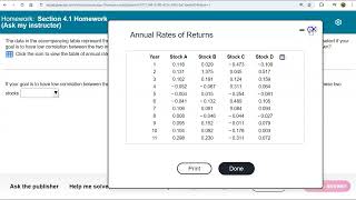 Calculating a Correlation Matrix in StatCrunch - Section 4.1 #13
