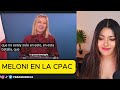 ¡meloni saco cara por milei en la cpac y... mando un mensaje a toda la derecha