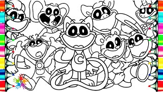Smiling Critters  New Coloring Pages / Coloring Poppy Playtime Chapter 3 / NCS Music