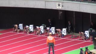 2013日本ｼﾞｭﾆｱ室内陸上 男子ｼﾞｭﾆｱ60m予選7組 石塚春輝 6.88 Ishizuka