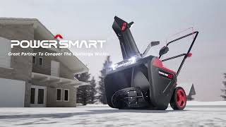 POWERSMART 40V 21'' Single Stage Push Cordless Snow Blower HB2421A