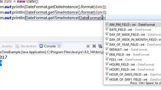 75. Date time and Date formatter in java