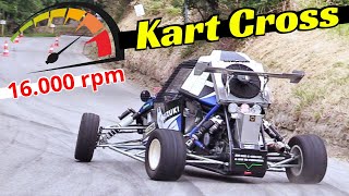 16.000 rpm CRAZY 600cc Kart Cross at Slalom \u0026 Hillclimb Races - MotorBike Engines Scream \u0026 Show!