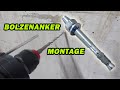 BOLZENANKER MONTAGE IN DER BETONWAND | TUTORIAL | SCHWERLASTANKER | Maueranker | FACTOREM