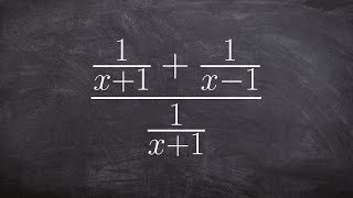 Simplifying a complex expression by multiplying by the LCD