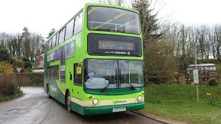 *HILL CLIMB + THRASH* Transbus Trident ALX400 (22 to Tiverton) LK53 EYX/33378//First Bus