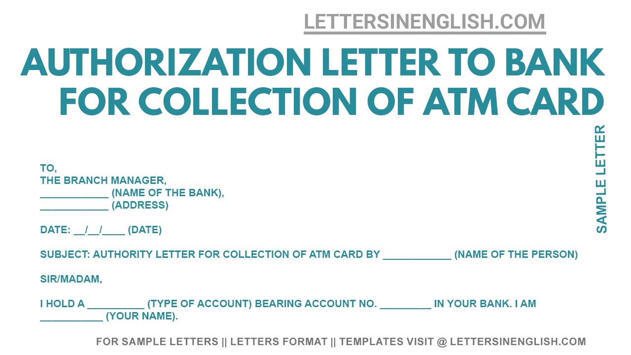 Simple Authorization Letter For Bank Statement Infoupdate Org